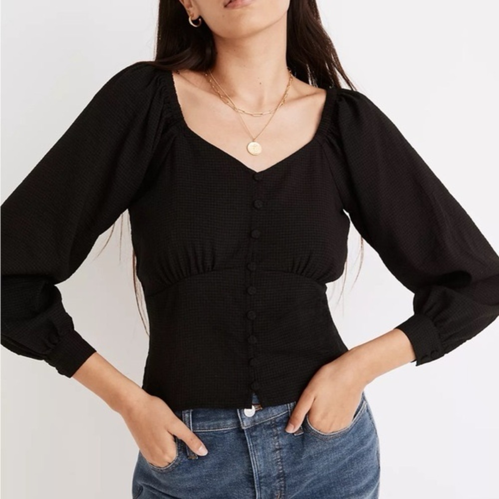Madewell Preston Puff Sleeve Top